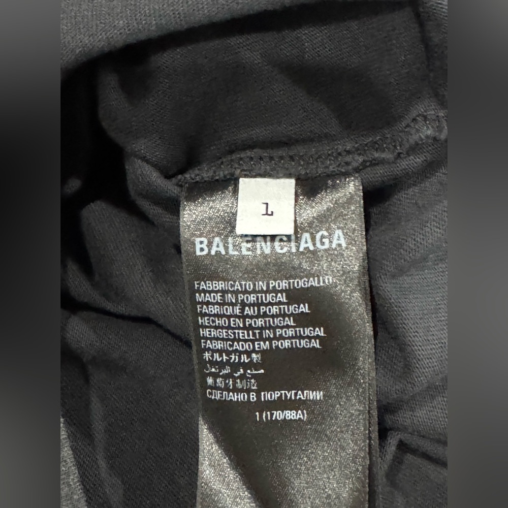 SOLD Balenciaga Strike 1917 Oversized T-Shirt Black - Picture 12 of 14